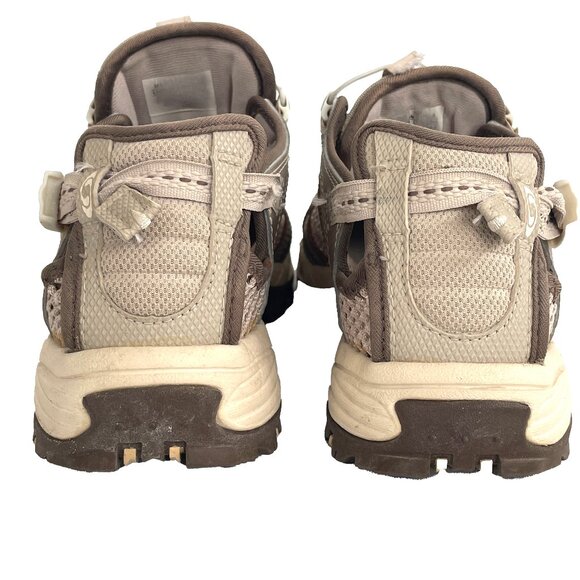 SOLD!! Salomon Womens 7.5 Beige Techamphibian 2 Water Mesh Trail Hiking Shoes - Picture 10 of 11
